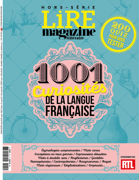 Könyv Lire Magazine Littéraire HS : 1001 curiosités de la langue française - nov 2022 