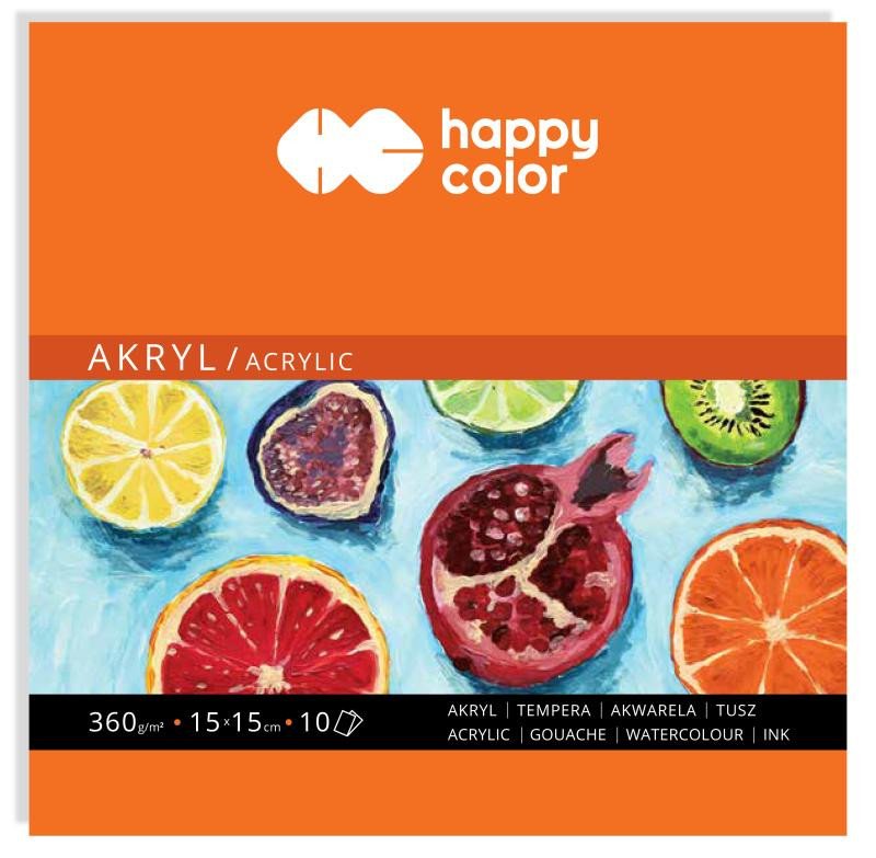 Könyv Happy Color Blok pro akrylové barvy 15 x 15 cm 
