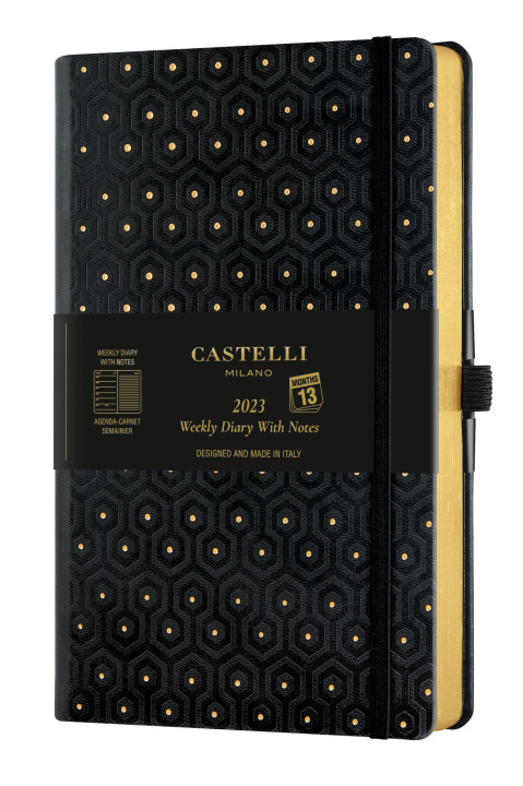 Kalendar/Rokovnik Agenda 2023 semainier grand format C&G honey gold CASTELLI