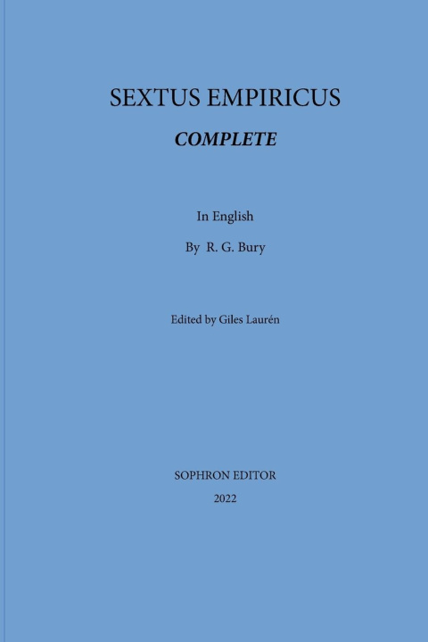 Könyv Sextus Empiricus Complete Giles Laurén