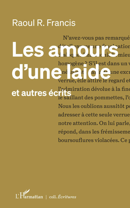 Knjiga Les amours d'une laide Francis
