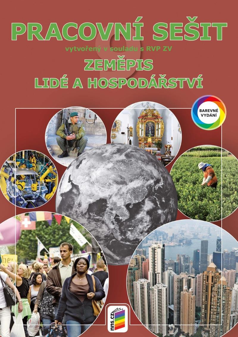 Kniha Zeměpis 9 - Lidé a hospodářství (barevný pracovní sešit) 