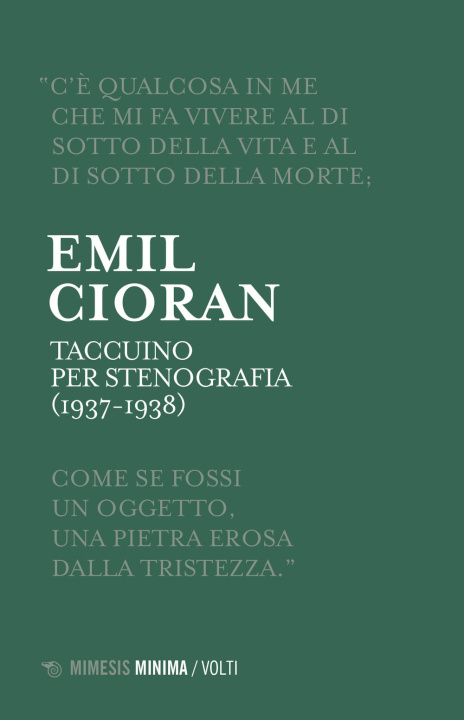 Kniha Taccuino per stenografia (1937-1938) Emil M. Cioran