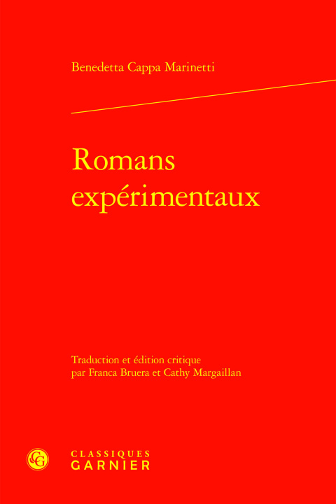Knjiga Romans expérimentaux Cappa marinetti benedetta