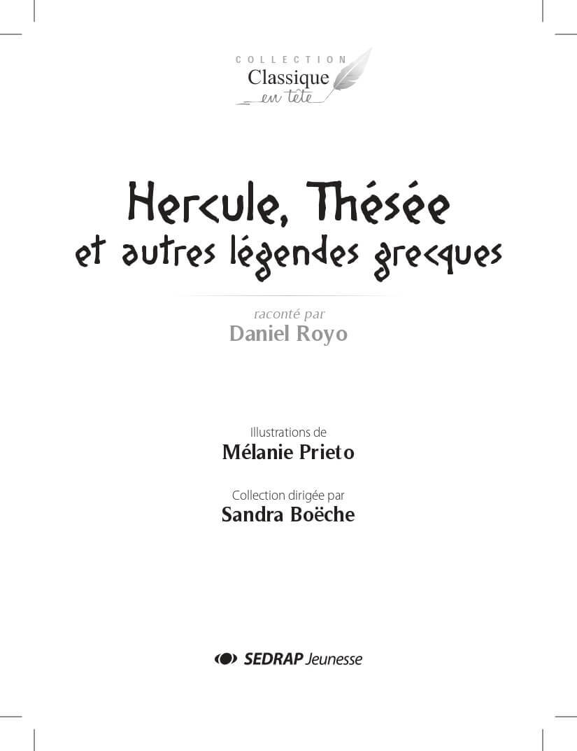 Kniha HERCULE, THESEE ET AUTRES LEGENDES GRECQUES LE FICHIER Royo