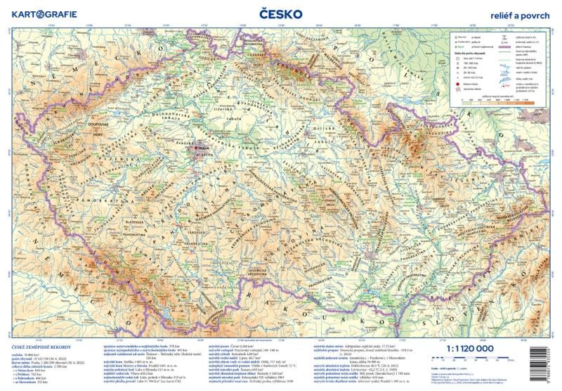 Tlačovina Česko Příruční mapa 