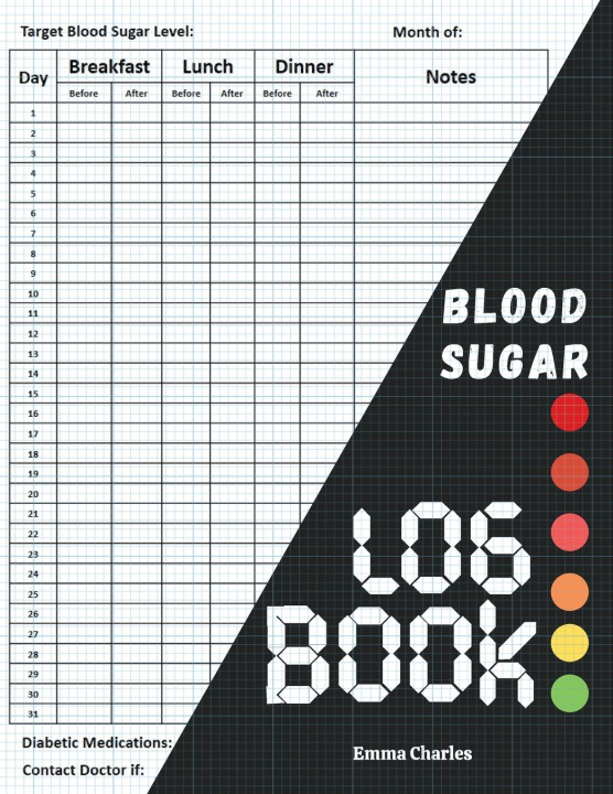 Book Blood sugar logbook 