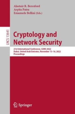 Könyv Cryptology and Network Security Alastair R. Beresford