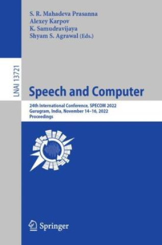 Knjiga Speech and Computer S. R. Mahadeva Prasanna