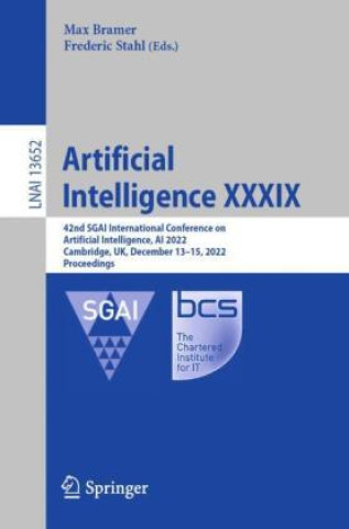 Kniha Artificial Intelligence XXXIX Max Bramer