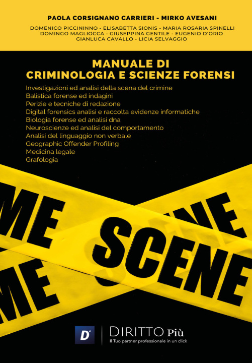 Kniha Manuale di criminologia e scienze forensi Paola Corsignano Carrieri