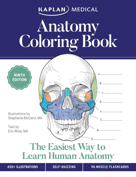 Книга Anatomy Coloring Book Eric Wise