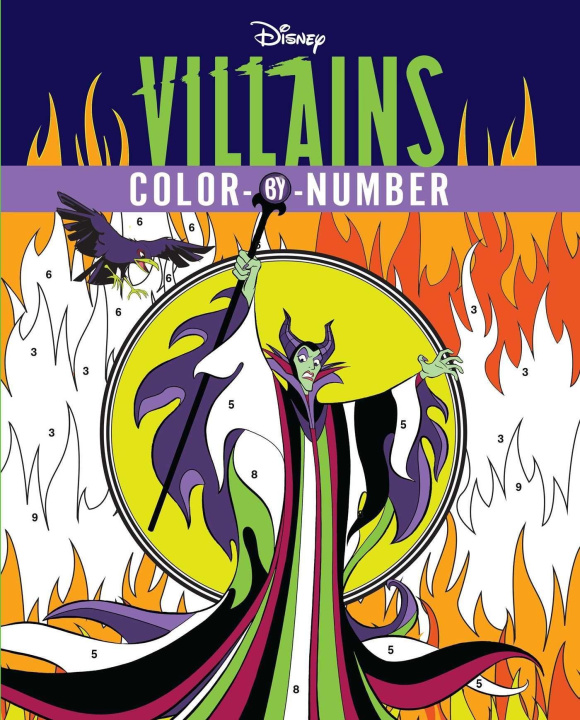 Knjiga Disney Villains Color-By-Number 