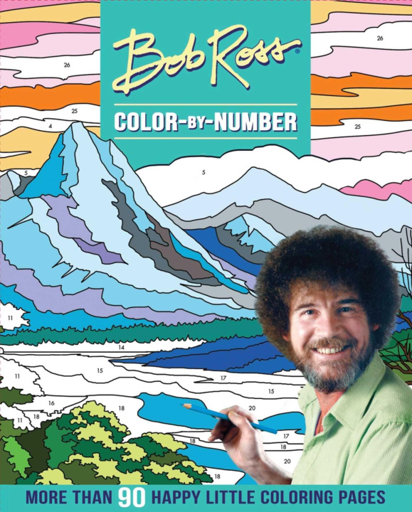 Book Bob Ross Color-By-Number 