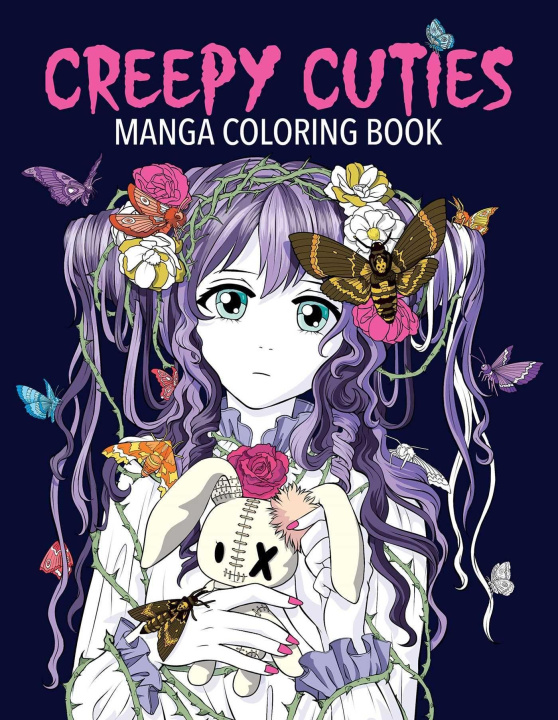 Книга Creepy Cuties Manga Coloring Book 