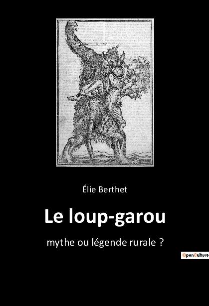 Könyv Le loup-garou 