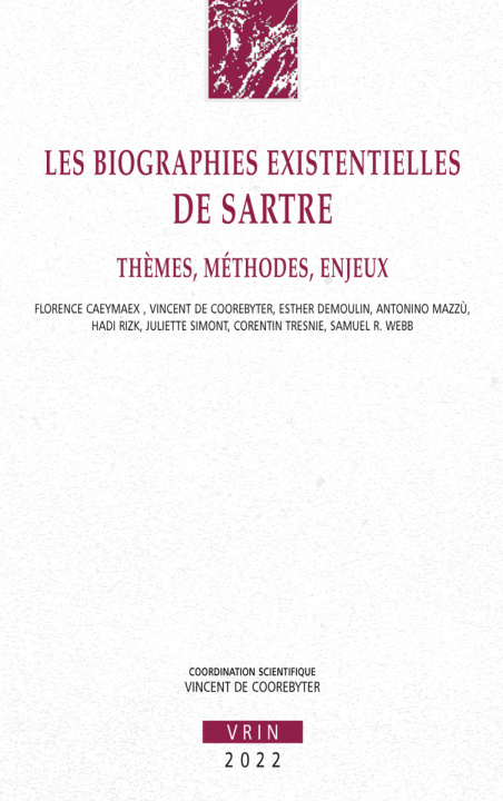 Kniha Les biographies existentielles de Sartre 