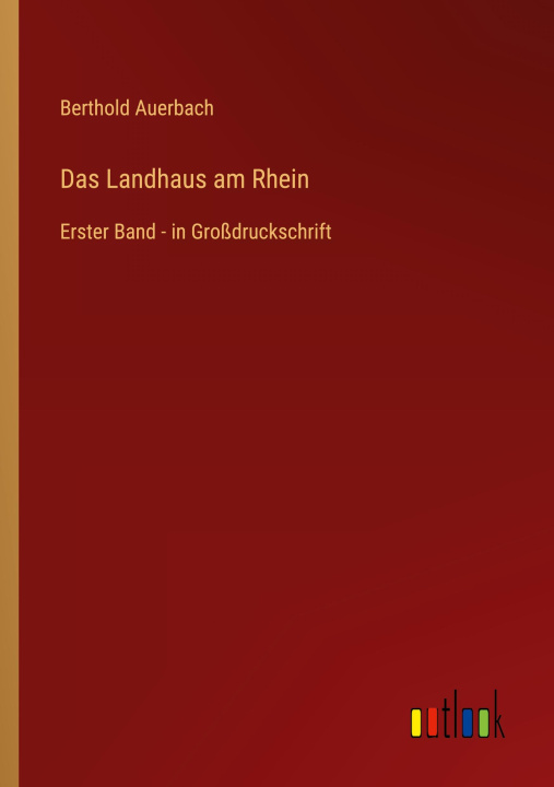 Knjiga Das Landhaus am Rhein Berthold Auerbach