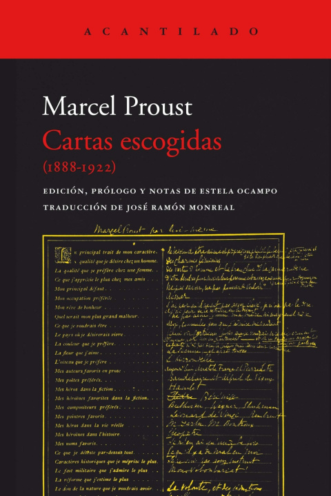Kniha Cartas escogidas (1888-1922) Marcel Proust