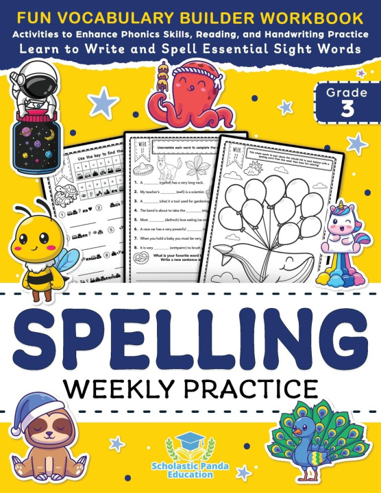 Książka Spelling Weekly Practice for 3rd Grade 