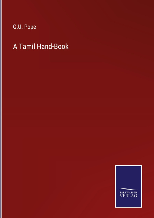Knjiga A Tamil Hand-Book G.U. Pope