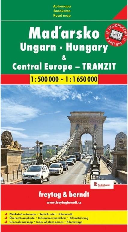 Carte Maďarsko automapa 1:500 000 