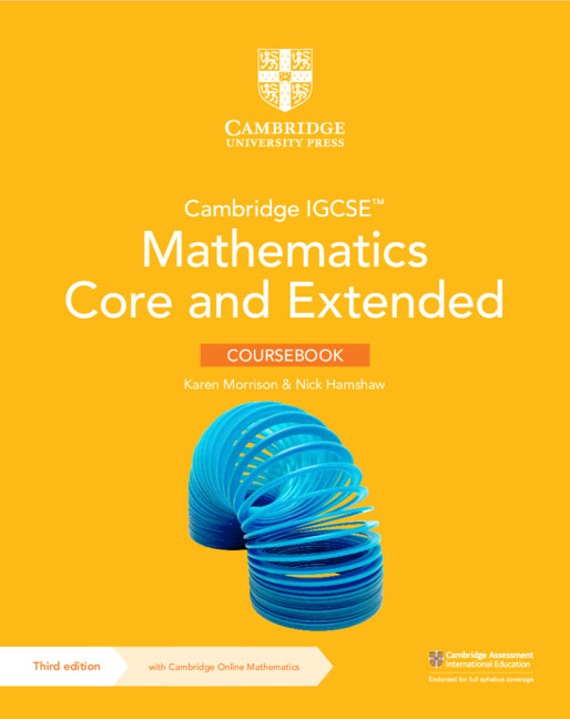 Kniha Cambridge IGCSE™ Mathematics Core and Extended Coursebook with Cambridge Online Mathematics (2 Years' Access) Karen Morrison