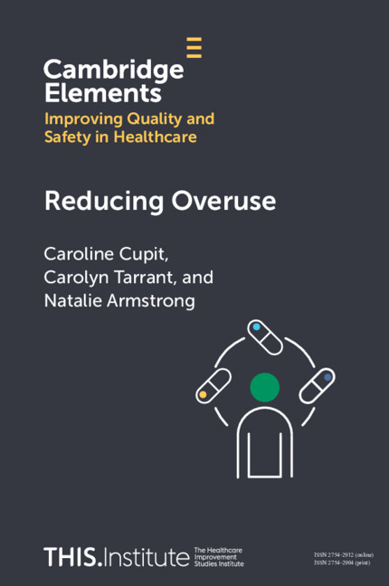 Knjiga Reducing Overuse Caroline Cupit