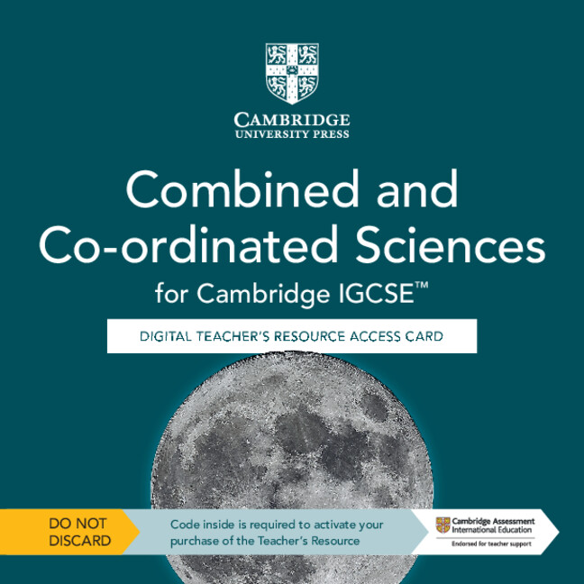 Книга Cambridge IGCSE™ Combined and Co-ordinated Sciences Digital Teacher's Resource Access Card Michael Smyth