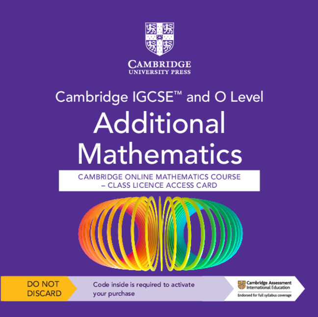 Kniha Cambridge IGCSE™ and O Level Additional Mathematics Cambridge Online Mathematics Course - Class Licence Access Card (1 Year Access) Sue Pemberton