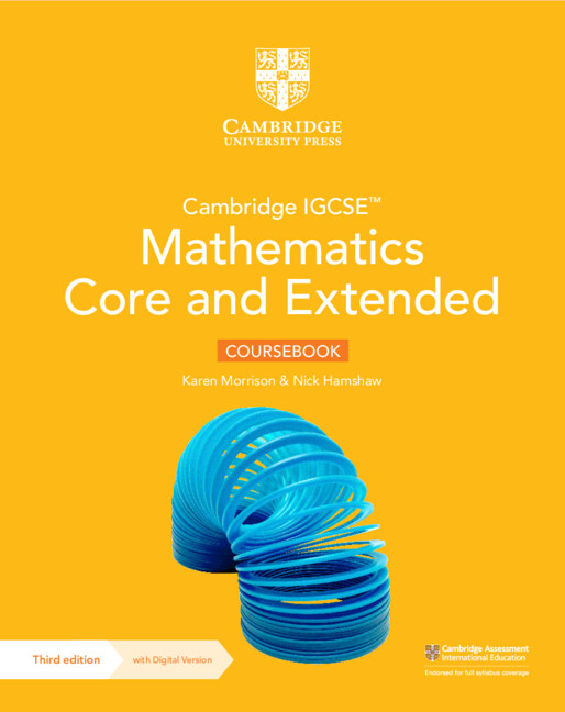 Book Cambridge IGCSE™ Mathematics Core and Extended Coursebook with Digital Version (2 Years' Access) Karen Morrison