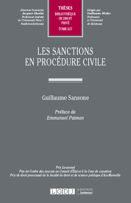 Книга Les sanctions en procédure civile Sansone