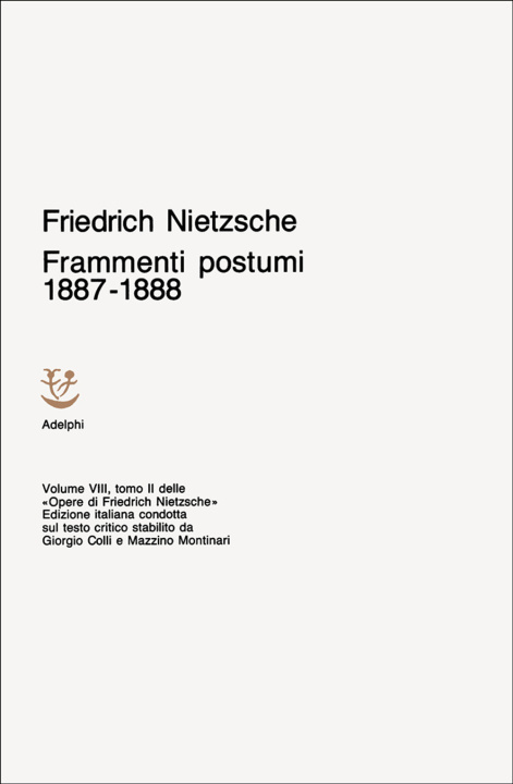 Livro Opere complete Friedrich Nietzsche
