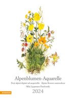 Calendar / Agendă Alpenblumen-Aquarelle Kalender 2024 Athesia-Tappeiner Verlag