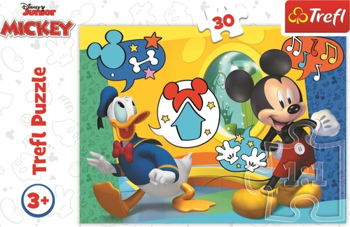 Spiel/Spielzeug Puzzle Mickey Mouse a Kačer Donald 30 dílků 