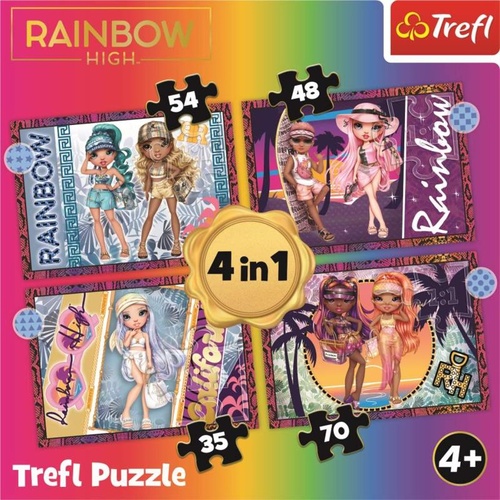 Hra/Hračka Puzzle Rainbow High Módní panenky 4v1 