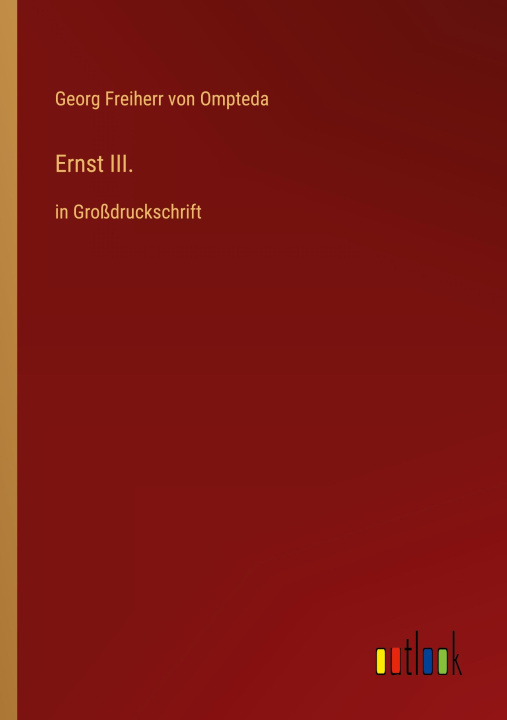 Knjiga Ernst III. Georg Freiherr von Ompteda