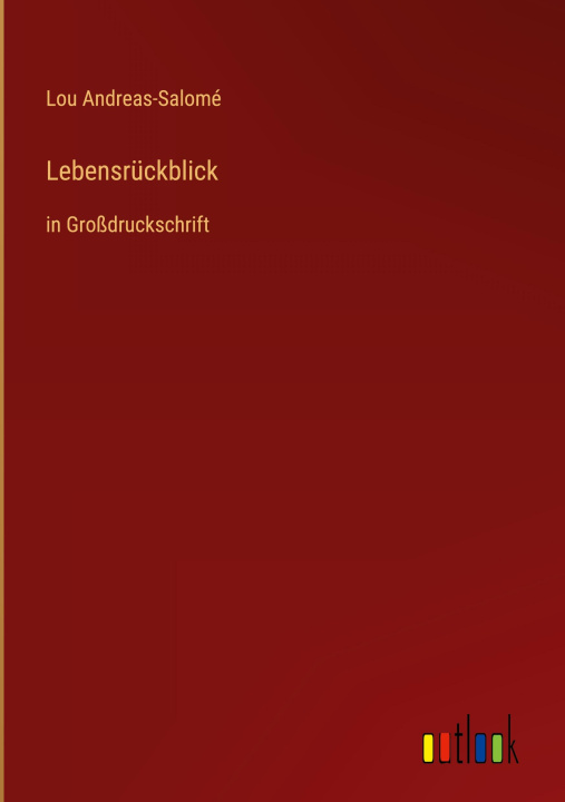Knjiga Lebensrückblick Lou Andreas-Salomé