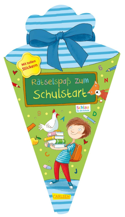 Book Schlau für die Schule: Rätselspaß zum Schulstart mit Stickern (Schultüte 2023 blau) Sabine Rothmund