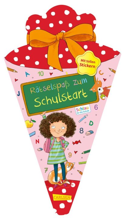 Carte Schlau für die Schule: Rätselspaß zum Schulstart mit Stickern (Schultüte 2023 rosa) Sabine Rothmund