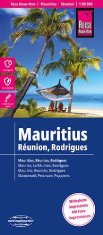 Tiskovina Reise Know-How Landkarte Mauritius, Réunion, Rodrigues (1:90.000) 