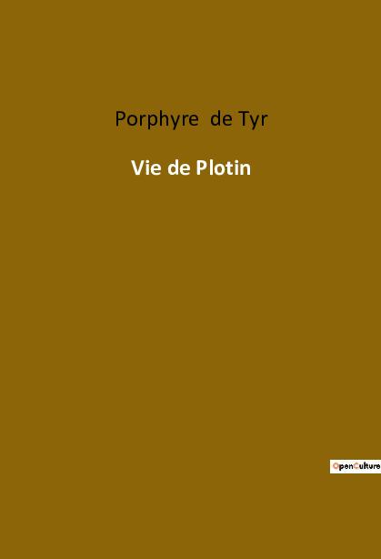 Knjiga Vie de Plotin Porphyre de Tyr