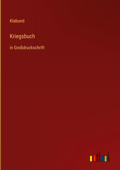 Knjiga Kriegsbuch Klabund