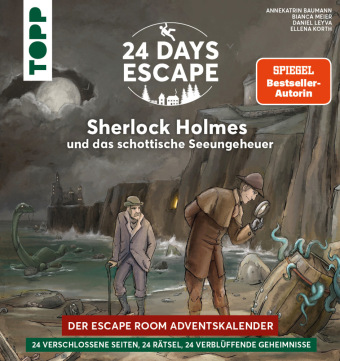 Carte 24 DAYS ESCAPE - Der Escape Room Adventskalender: Sherlock Holmes und das schottische Seeungeheuer Annekatrin Baumann