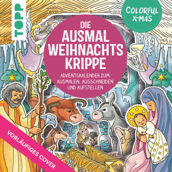Carte Colorful Christmas - Die Ausmal-Weihnachtskrippe (Adventskalender) Ursula Schwab