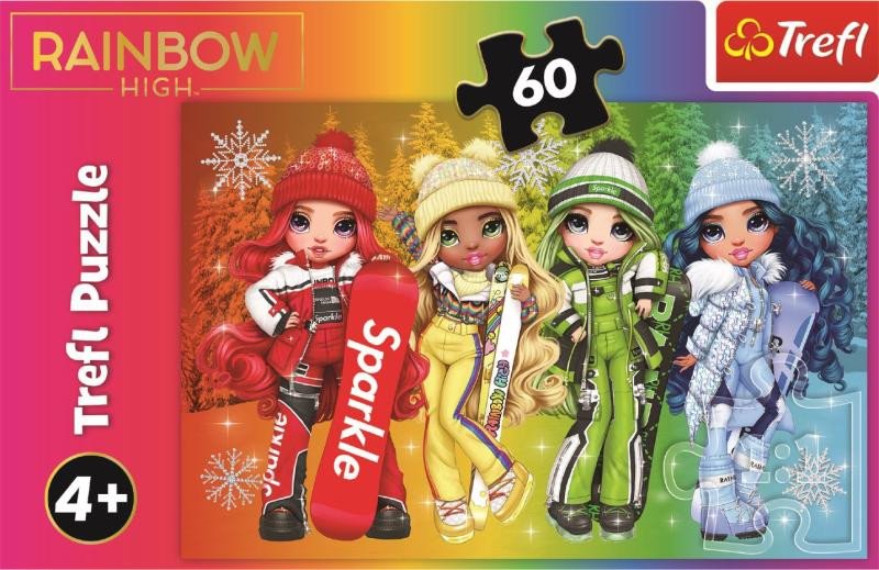Hra/Hračka Trefl Puzzle Rainbow High: Veselé panenky 60 dílků 