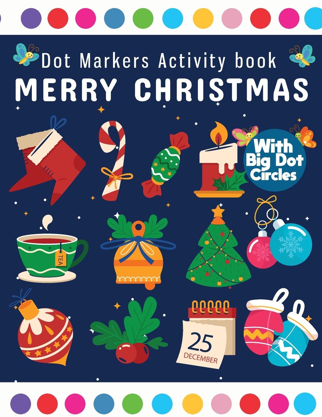 Book Dot Markers Activity Book Merry Christmas 