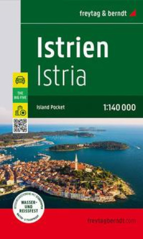 Tlačovina Istrien, Straßen- und Freizeitkarte 1:140.000, freytag & berndt freytag & berndt