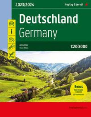 Book Deutschland, Autoatlas 1:200.000, 2024/2025, freytag & berndt freytag & berndt