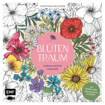 Könyv Blütentraum - Florale Motive ausmalen Anastasia Sälinger